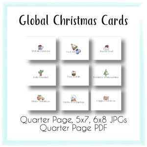 Christmas Card Package Detail Graphic